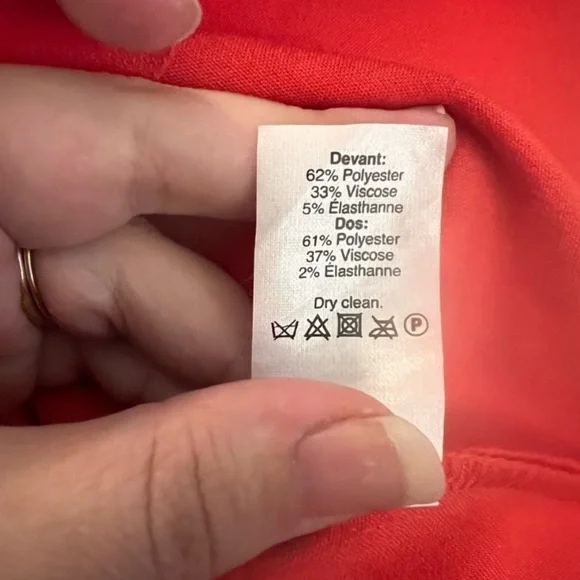 J. Crew - Coral Sheath Dress Scalloped Edge Sleeveless - Size 4 - Picture 8 of 9